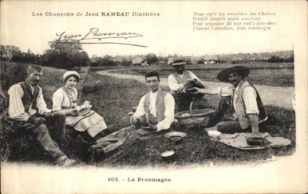 As Canções de Jean RAMEAU Ilustradas — A Froumagée — Edição F. Muggnaire, n° 302 - Frente
