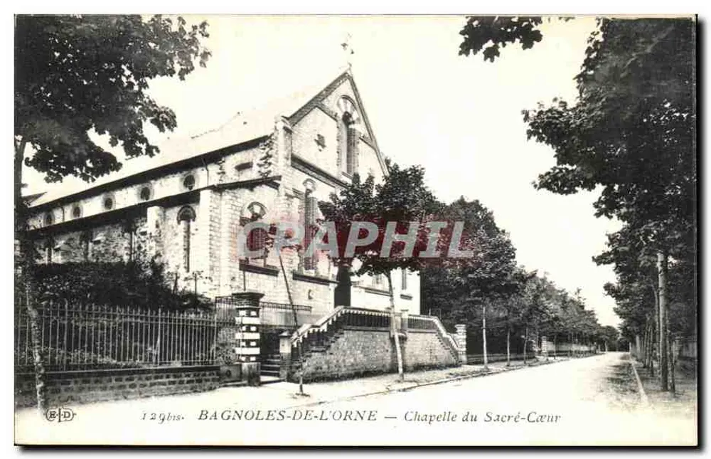 Bagnolles-de-l'Orne — Kapelle des Heiligen Herzens — Verlag B.D. n°129bis - Vorderseite