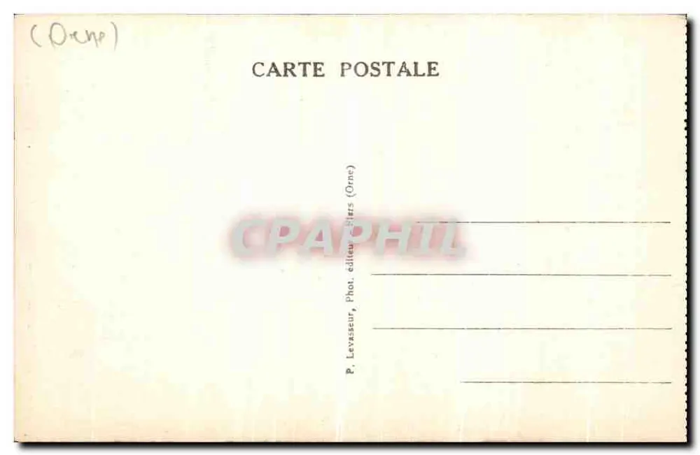 Bagnoles-de-l'Orne — Le Roc au Chien und der Pavillon der Blumen — P. Levassour, Verlag (Orne) - Rückseite