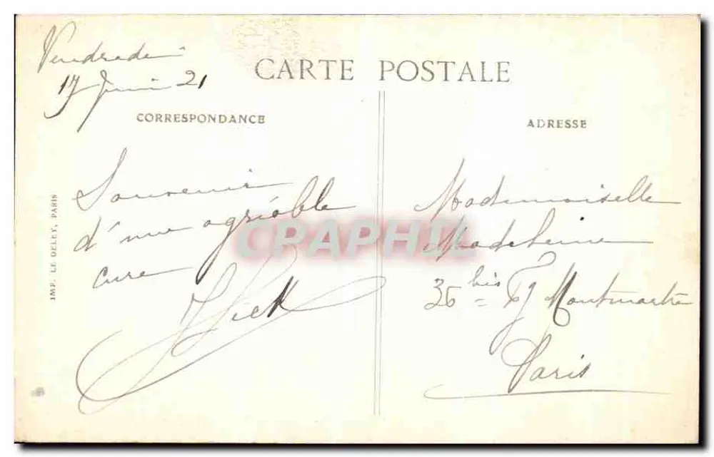 Bagnoles-de-l'Orne — Die Dante Avenue — Verlag E.D. Nr. 75 - Rückseite
