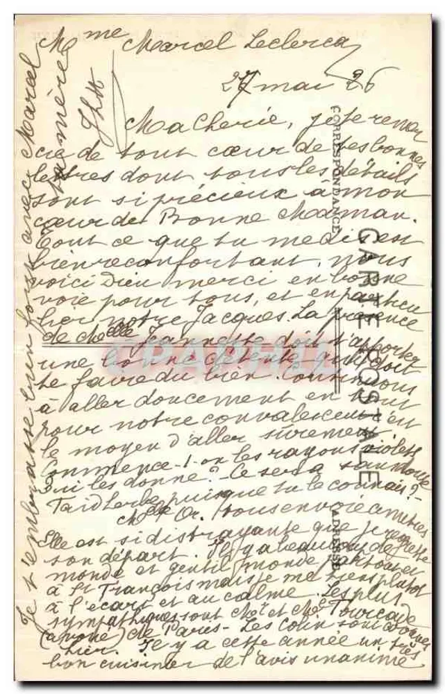 Bagnolles-de-l'Orne - Pension St-François A.D. - Machambre - Verso