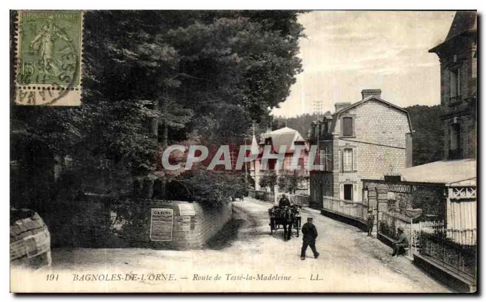 Bagnolles-de-l'Orne — Route de Tessé-la-Madeleine — L.L. - Vorderseite