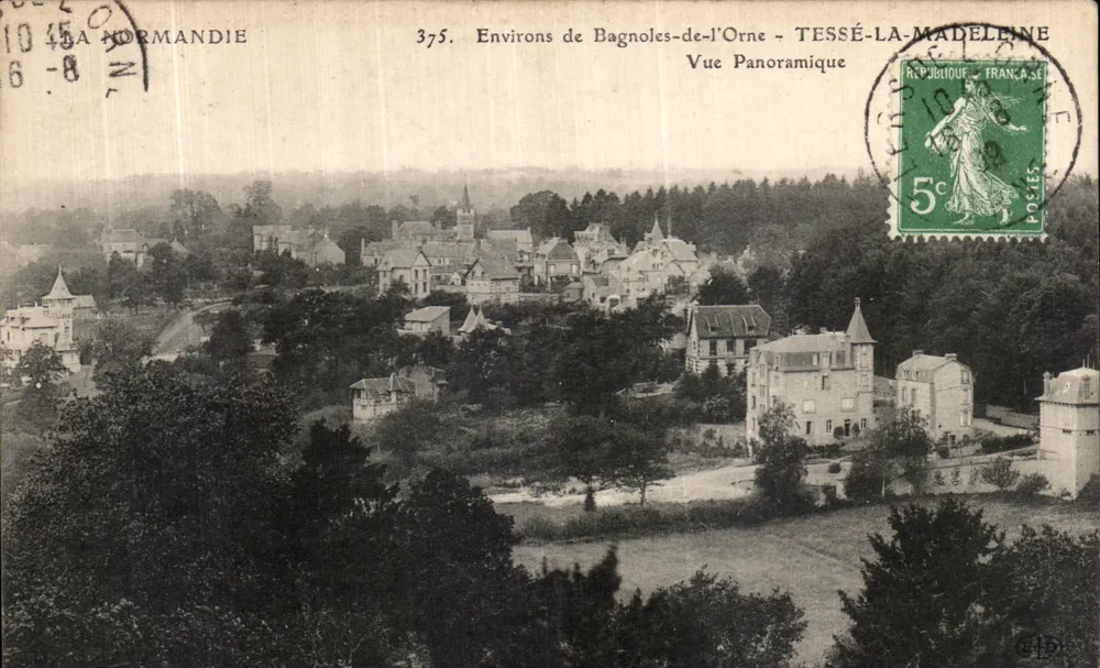 Tessé-la-Madeleine — Panoramablick — Um Bagnoles-de-l'Orne, n°375 - Vorderseite