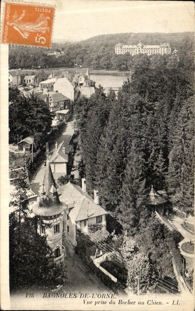 Bagnolles-de-l'Orne — Ansicht vom Rocher au Chien — Édition Monte - LL - Vorderseite