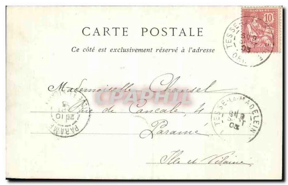 Villa Saint-François — Umgebung von Bagnolles-de-l'Orne — Sammlung ND. Phot. — Nr. 39 - Rückseite