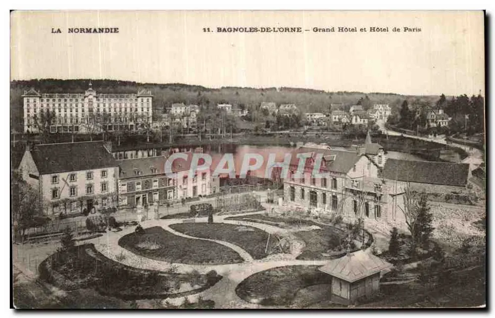 Bagnoles-de-l'Orne — Grand Hôtel und Hôtel de Paris — Normandie - Vorderseite