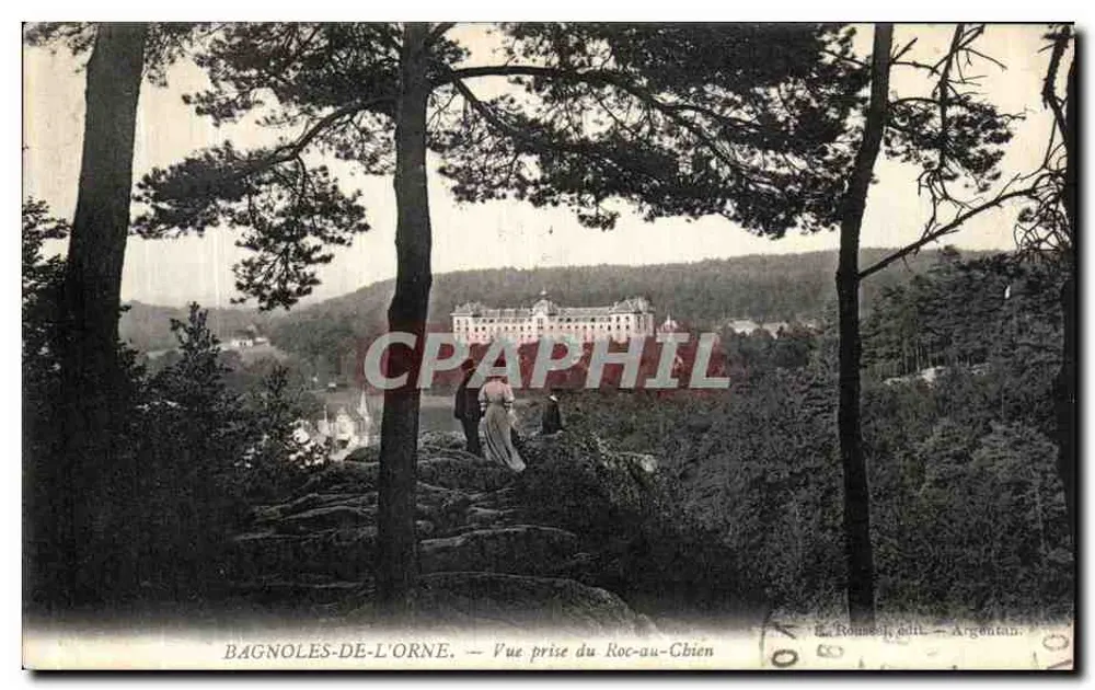Bagnolès-de-l'Orne — Ansicht vom Roc-au-Chien — E. Bounesol, Verlag Argentan - Vorderseite