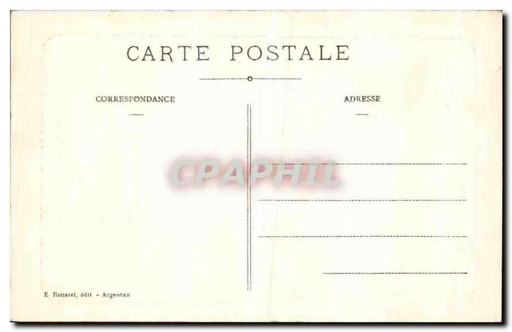 Bagnolles-de-l'Orne — L'Allée du Dante — E. Roussel, Verlag Argentan, Nr. 1009 - Rückseite
