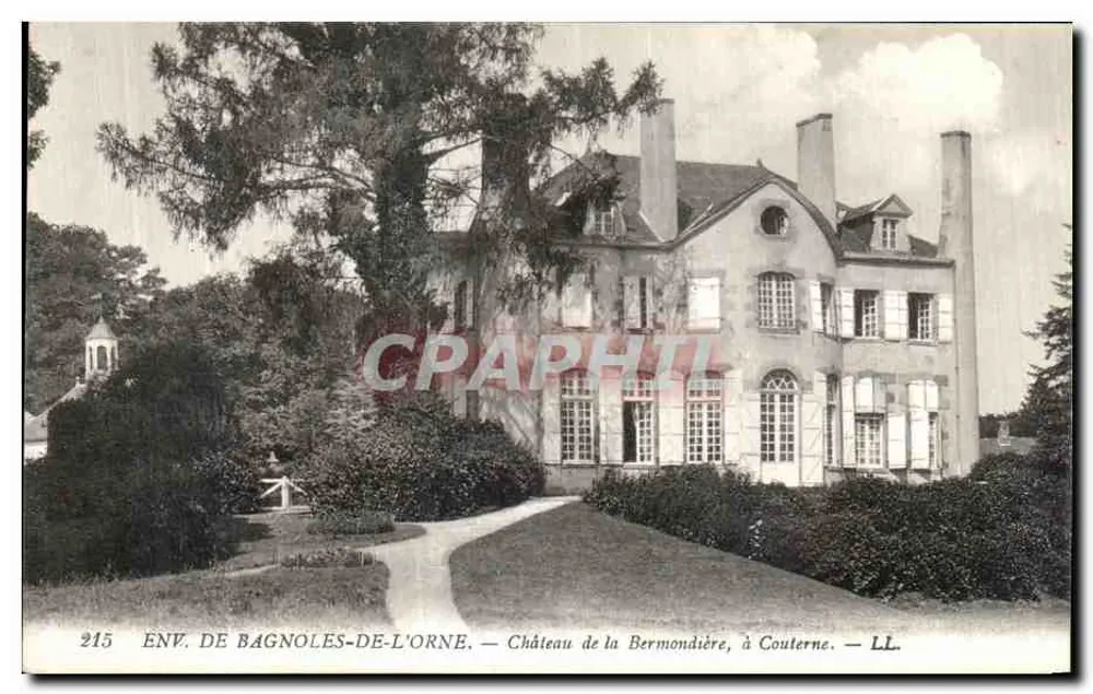 Schloss Bermondière, in Couterne — Umgebung von Bagnoles-de-l'Orne — LL, n°215 - Vorderseite