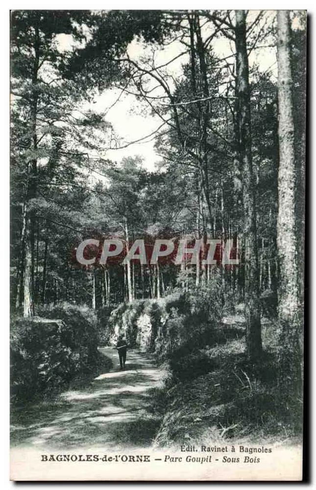 Bagnolles-de-l'Orne — Park Goupil — Unter den Bäumen — Verlag Ravinet in Bagnolles - Vorderseite
