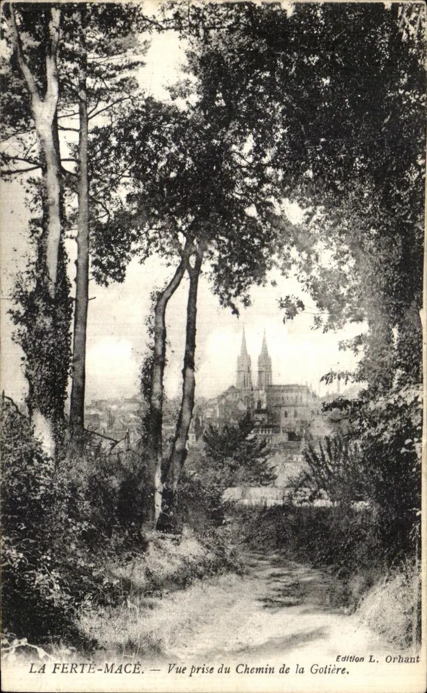 LA FERTÉ-MACÉ — Ansicht vom Chemin de la Gотière — Edition L. Orhant - Vorderseite