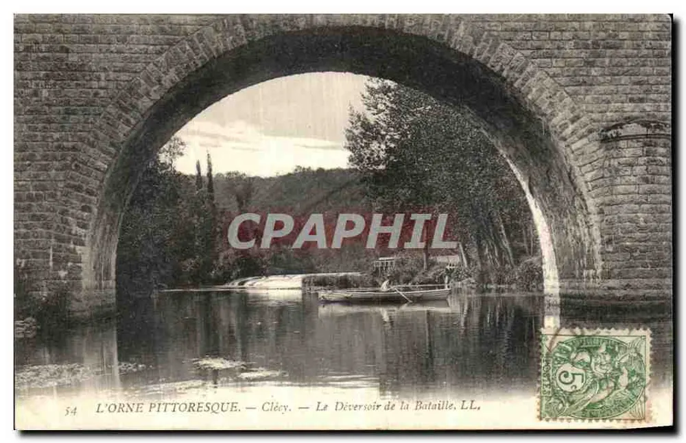 Die malerische Orne — Clécy — Der Spillway der Schlacht, LL, Nr. 54 - Vorderseite