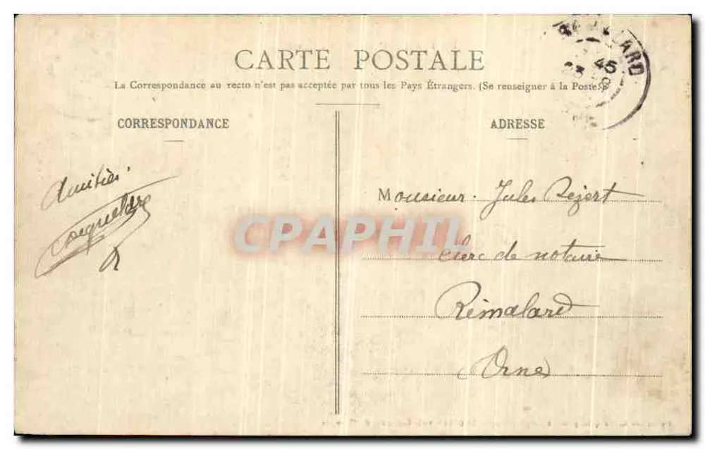 A Grande Trappe (Orne) — Lado Oeste — Coleção R. Potsoun, fot. em Laigle (Orne), N° 692 - Verso