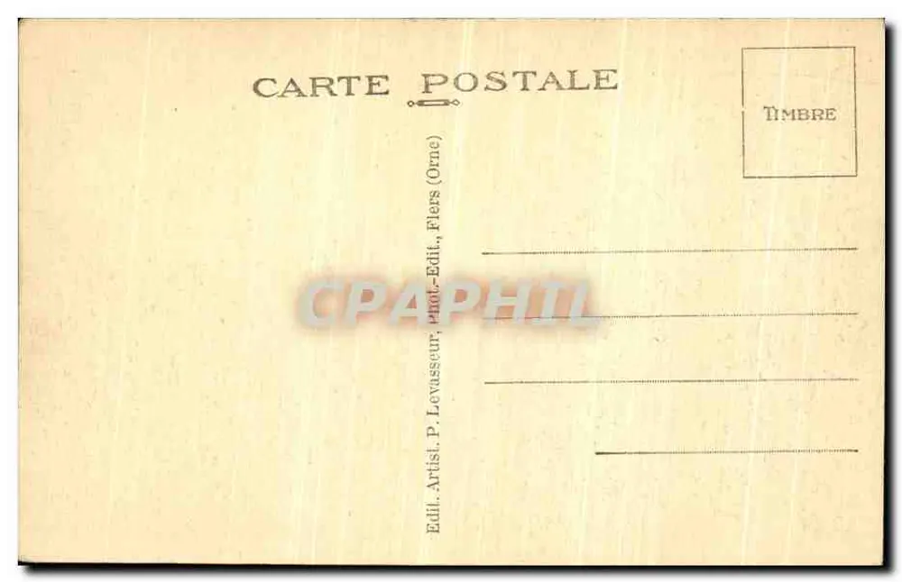 Castillo de Couterne — Alrededores de Bagnoles-de-l'Orne — La Normandía — P. Lovasseur - Reverso