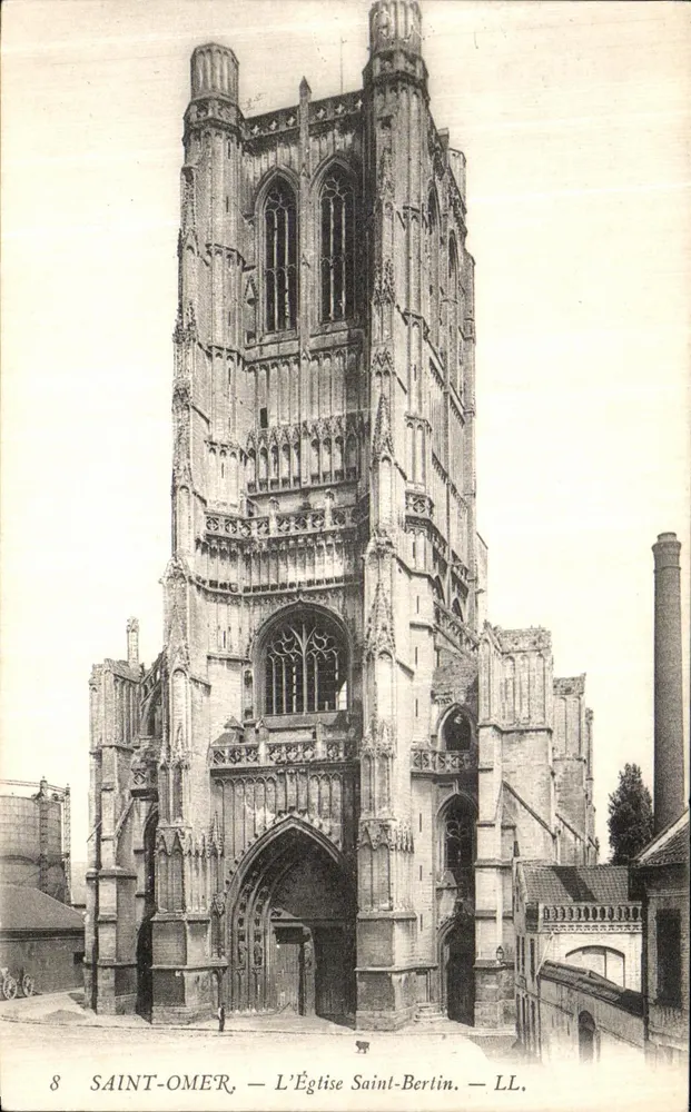 Saint-Omer — A Igreja de Saint-Bertin — LL. - Frente