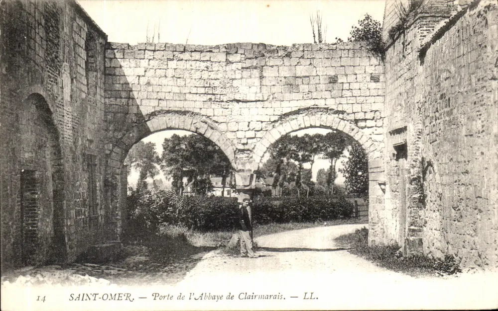 Saint-Omer — Porta dell'Abbazia di Clairmarais — LL. n°14 - Recto