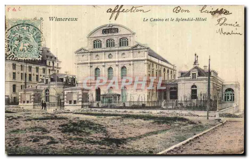 Wimereux — Das Casino und das Splendid-Hôtel — S.R. Wimereux - Vorderseite