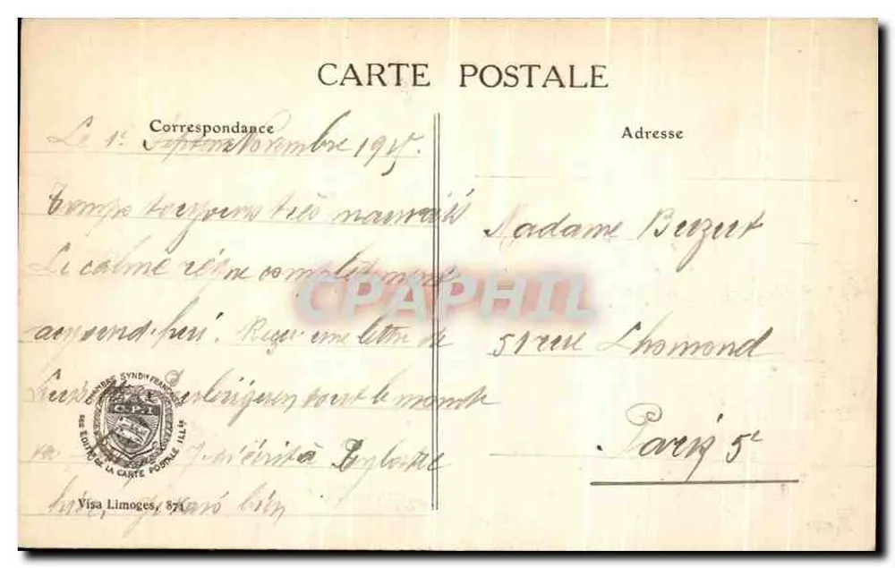 Mont-St-Éloi — Vista panoramica — La Guerra nel Nord, n°108 - Verso
