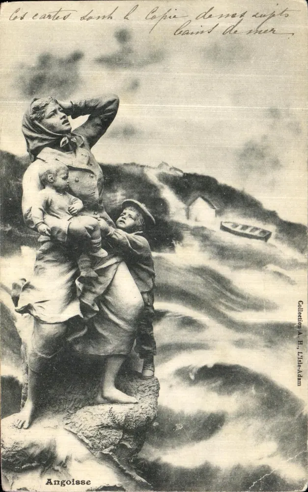 Angst — Statue der Mutter und ihrer Kinder — Verlag: A. H. L'Isle-Adam - Vorderseite