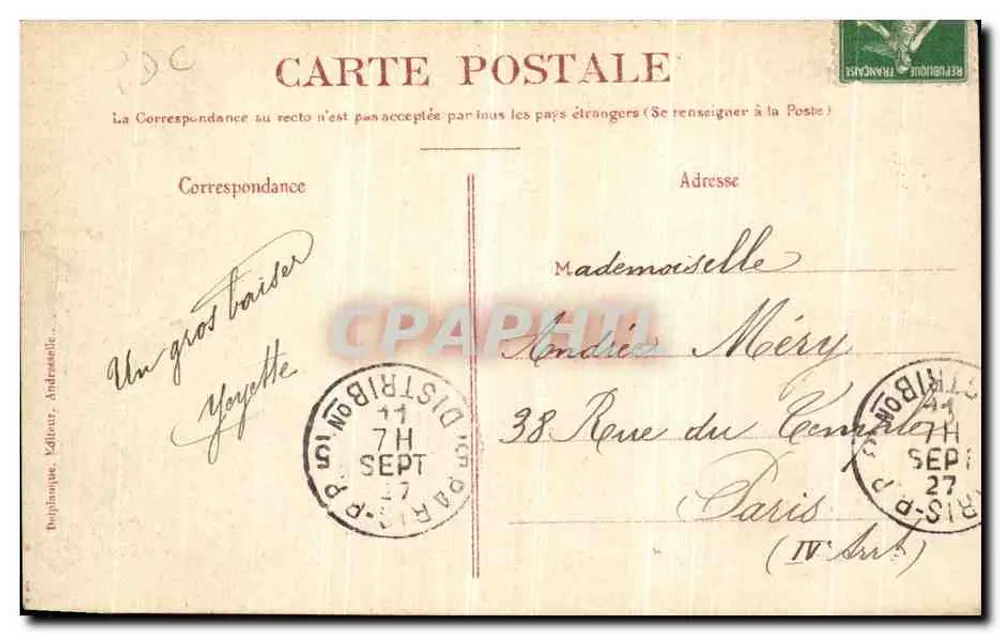 Andresselle — O Rocher e o Cran du Noirda — Départamento Manche, editor Dépjanque - Verso