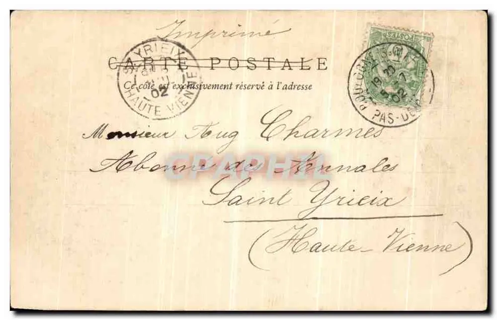 Boulogne-sur-Mer — La Porte des Dunes — éditeur V.P. n° 5-C - Rückseite