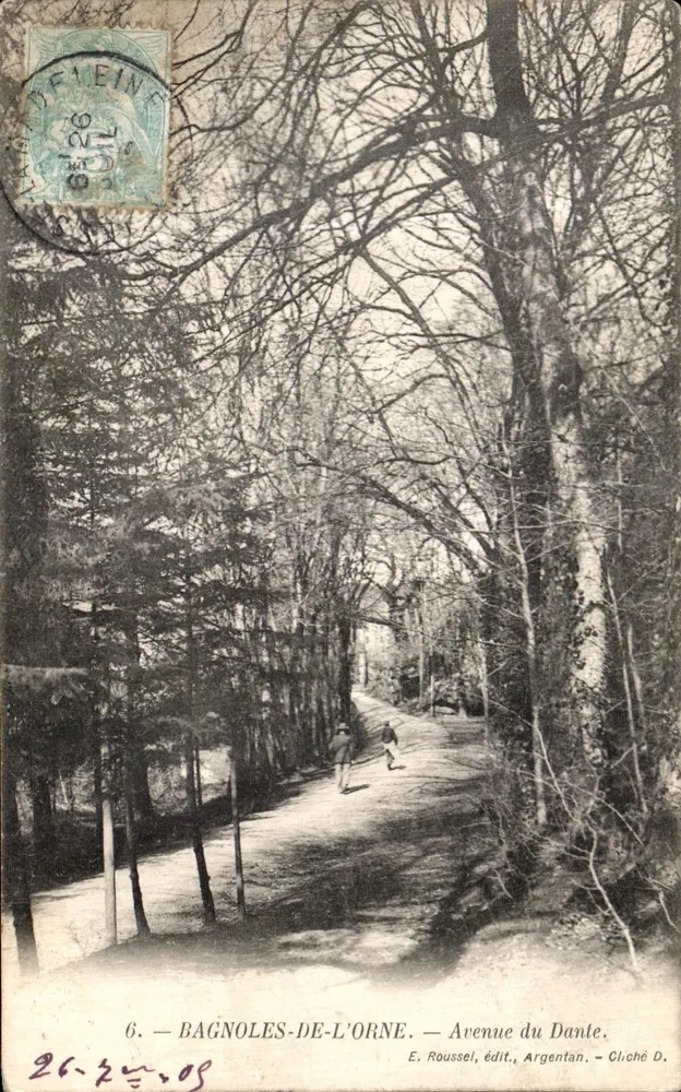 Bagnoles-de-l'Orne — Avenue du Dante — E. Roussel, Verleger, Argentan - Vorderseite