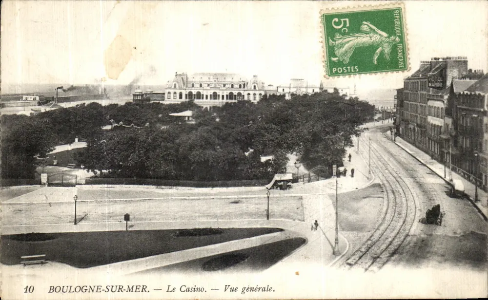 Boulogne-sur-Mer — Das Casino — Allgemeine Ansicht — unbekannter Verleger, Nr. 10 - Vorderseite