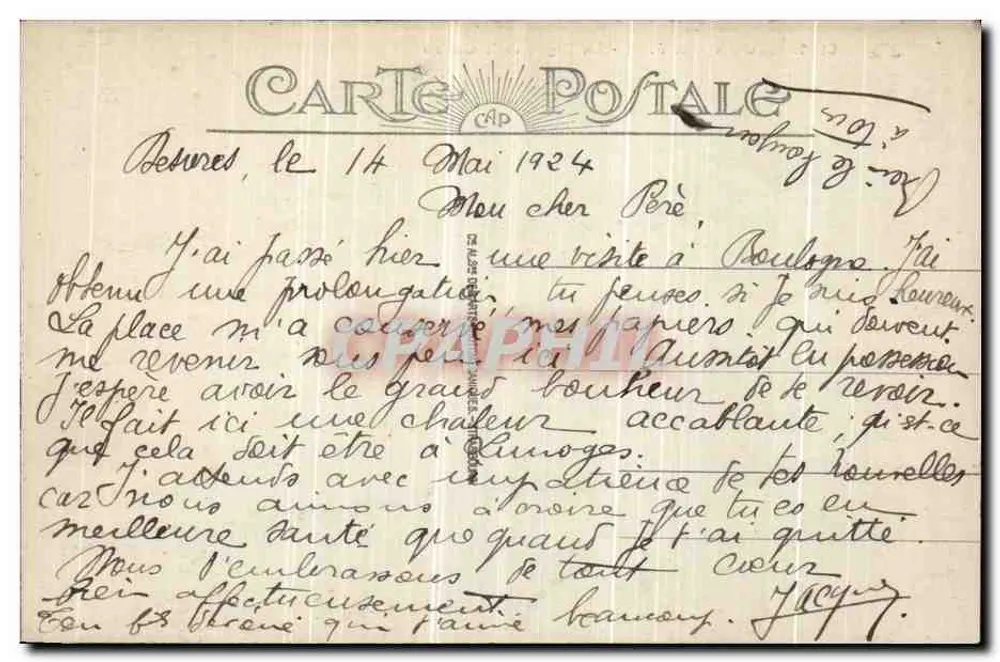 Boulogne-sur-Mer - Die Digue und das Casino — n° 61 - Rückseite