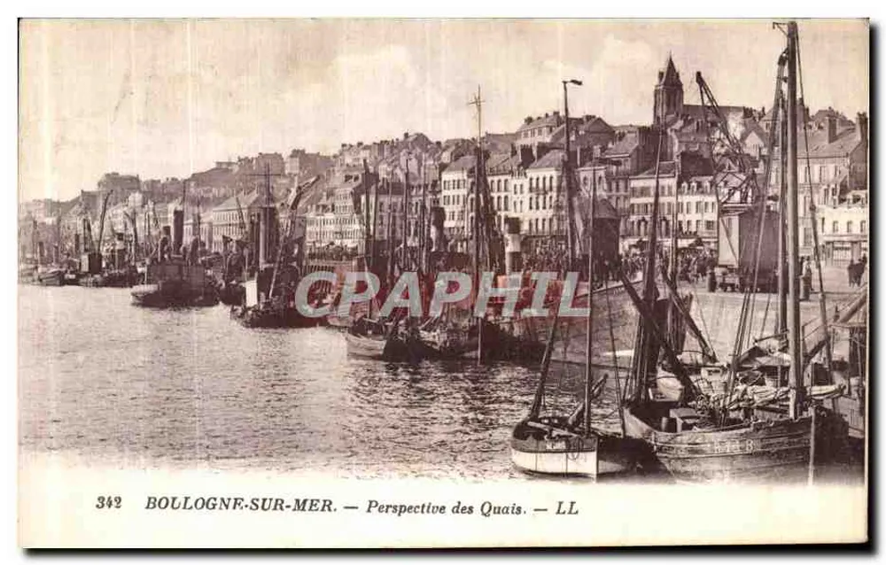 Bollogne-sur-Mer — Ansicht der Quais — LL - Vorderseite