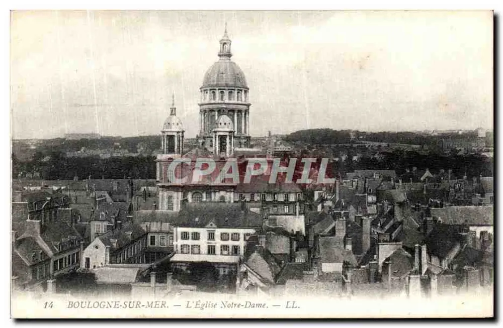 Boulogne-sur-Mer — Ansicht der Kirche Notre-Dame — LL. n°14 - Vorderseite