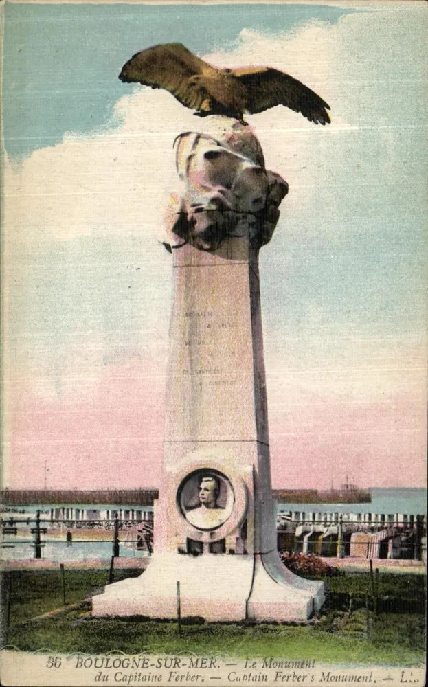 Boulogne-sur-Mer — Der Monument des Kapitän Ferber — L.L. - Vorderseite