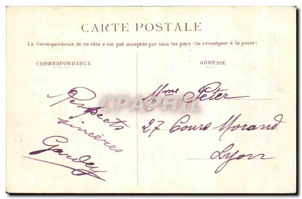 Boulogne-sur-Mer — Mar Agitada — G. n°67 - Verso