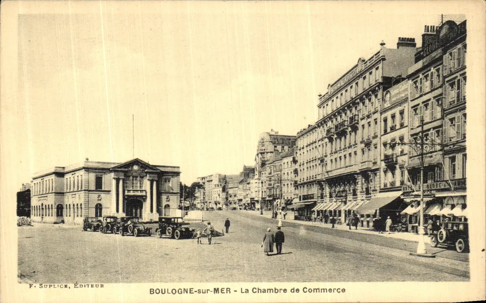 Boulogne-sur-Mer - La Camera di Commercio — F. Suplice, Editore - Recto