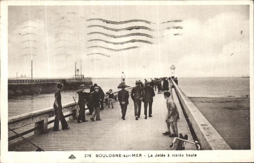 Boulogne-sur-Mer - A Ponte em alta maré — Edição Les Géraniums, n° 276 - Frente