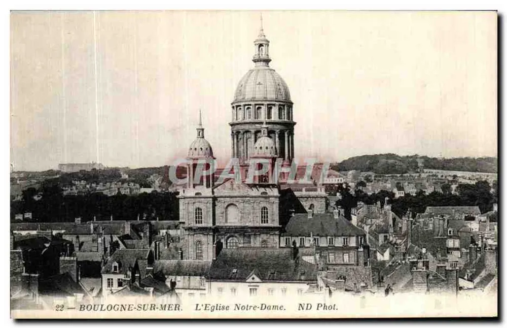 Boulogne-sur-Mer — Ansicht der Kirche Notre-Dame — ND Phot. - Vorderseite