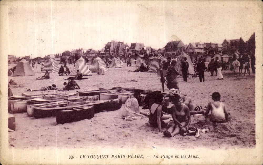 Le Touquet-Paris-Plage — Der Strand und die Spiele — G. Arroud, Verlag, n°83 - Vorderseite