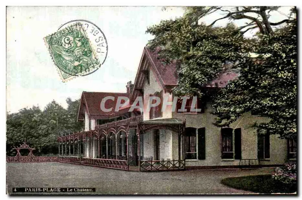 París-Plage - El Castillo — editor Aqua-Photo L.Y. & Cie, n°4 - Anverso