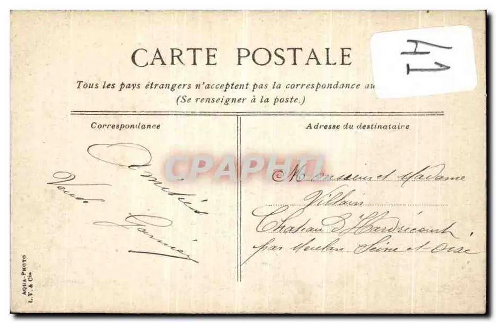 París-Plage - El Castillo — editor Aqua-Photo L.Y. & Cie, n°4 - Reverso