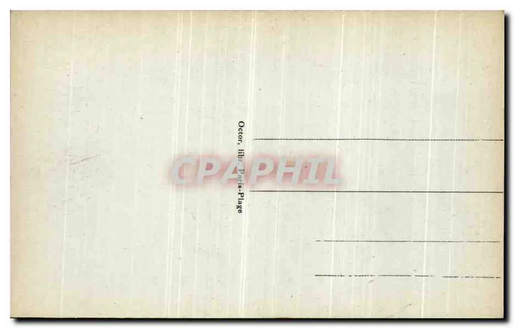 Le Touquet-Paris-Plage — L'Entrée de la Forêt — éditeur imprimeur non identifié, n° de série 95 - Verso