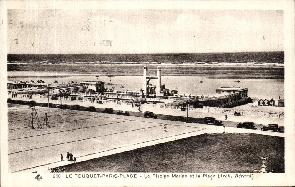 Le Touquet-Paris-Plage — Die Marine-Pool und die Strand — Arch. Bérard - Vorderseite