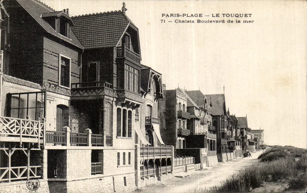 Paris-Plage — Le Touquet — Chalets Boulevard de la mer — GAB - Voorkant