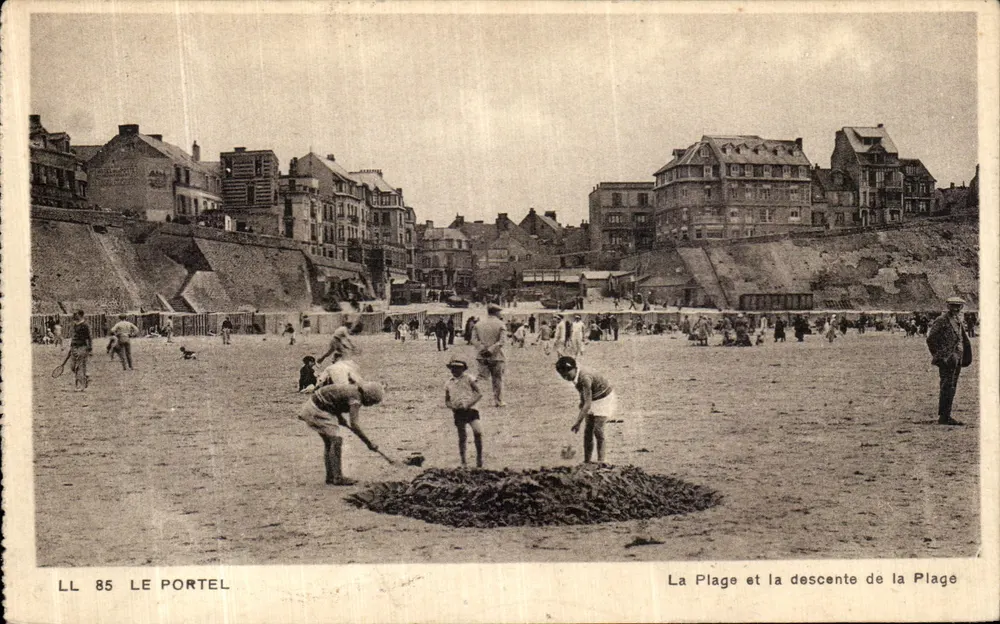 Le Portel — Die Strandpromenade und der Strandzugang — LL 85 - Vorderseite