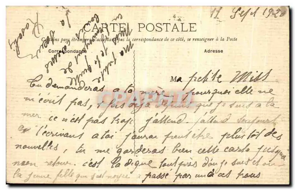 Le Portel — Efeitos de Ondas sobre o Espigão — S.N. édit. Le Portel - Verso