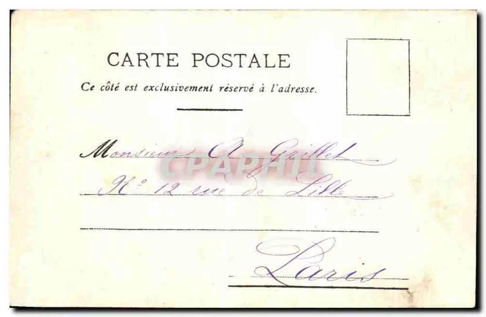 Le Portel — Die Felsen und der Strand — Cuvilier, phot. Boulogne-s.-Mer. n° B.B. 200 - Rückseite