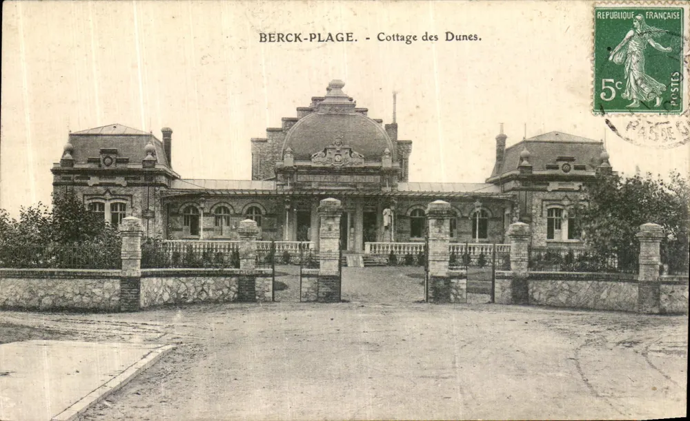 Berck-Plage - Cottages das Dunas — editor L. Courdanson, série 'Nossa Senhora das Areias' - Frente