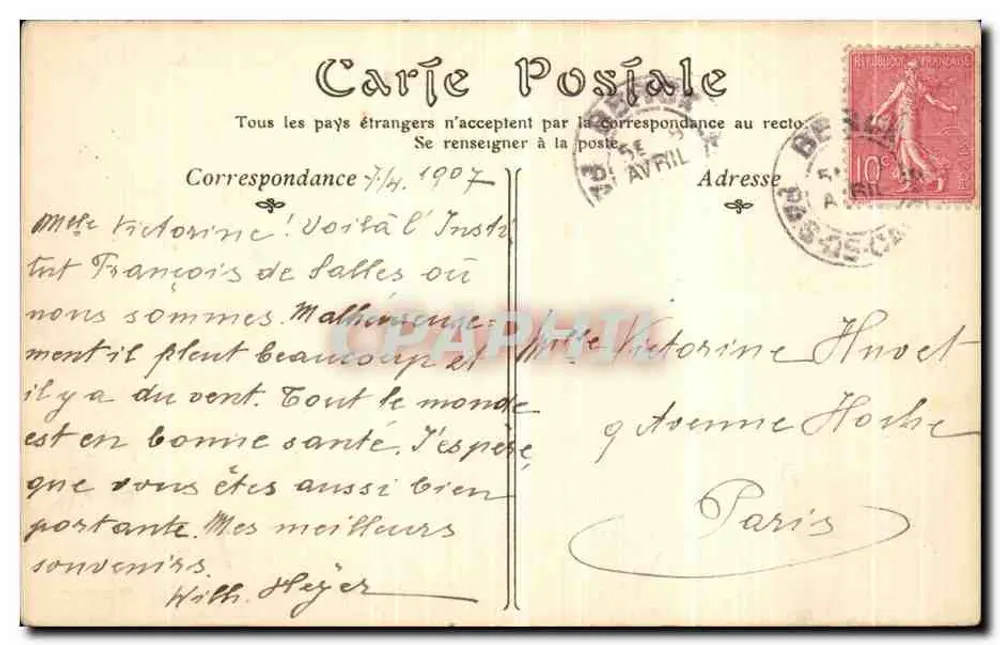 Berck-Plage — Institut Saint-François de Sales — Buchhandlung-Verlag Nr. 101 - Rückseite