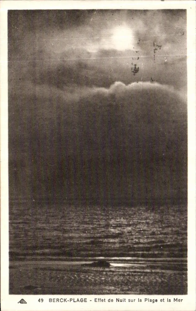 Berck-Plage - Nachtleuchte der Küste und des Meeres — Serie 49, Verlag RA - Vorderseite