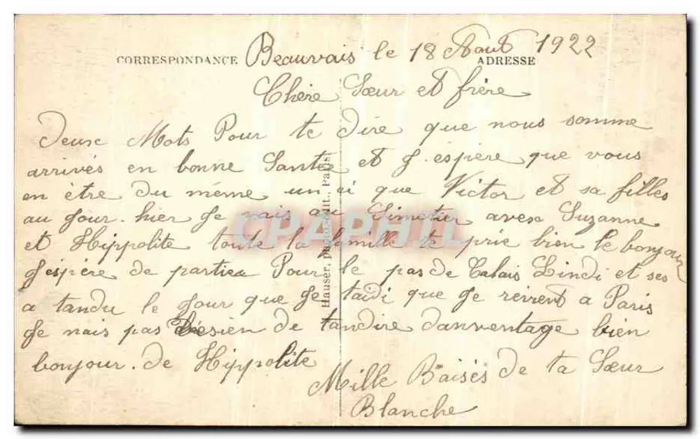 Basilika des Heiligen Herzens, Seilbahn und Treppen — Paris-Montmartre — J. H. — Nr. 076 - Rückseite