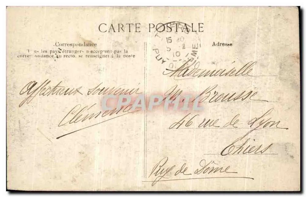 Überschwemmung der Seine — Paris, nahe dem Pont Royal — Verlag EJD - Rückseite