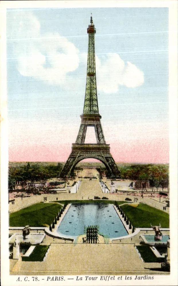 La Torre Eiffel e i Giardini — A.C. 78 — Parigi - Recto